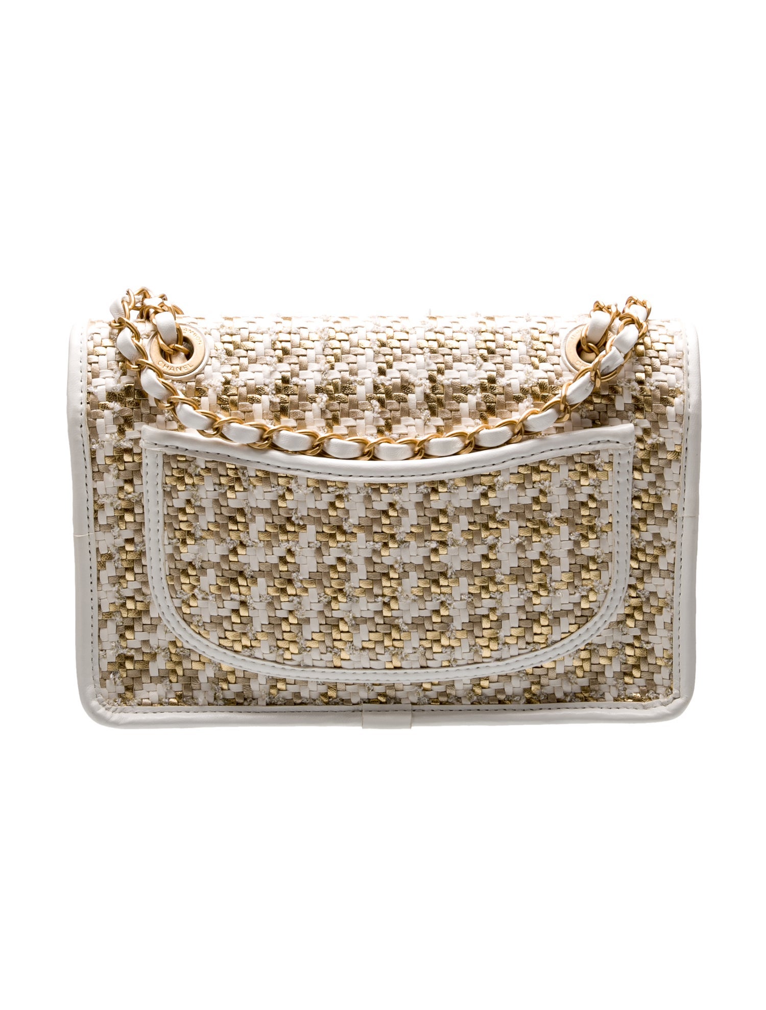 Chanel Medium Woven Single Flap Bag